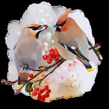 Схема вышивки «Птички»