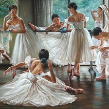 Схема вышивки «Балерины»