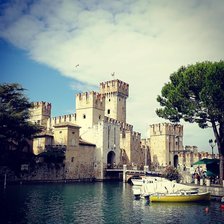 Схема вышивки «Озеро Гарда»