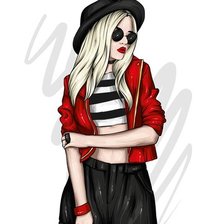 Схема вышивки «moda»