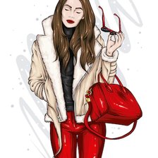 Схема вышивки «moda»