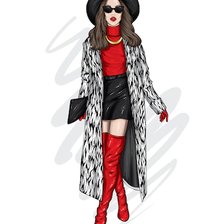 Схема вышивки «moda»