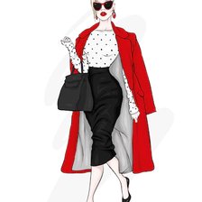 Схема вышивки «moda»