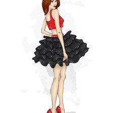 Схема вышивки «moda»