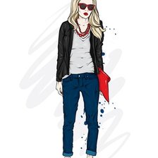 Схема вышивки «moda»