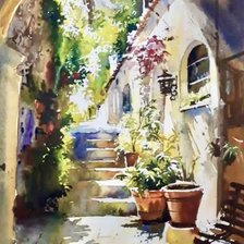 Схема вышивки «Итальянский дворик»