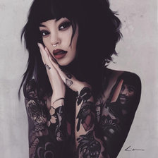 Схема вышивки «Девушка 1»