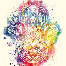 Схема вышивки «Рука Фатимы»