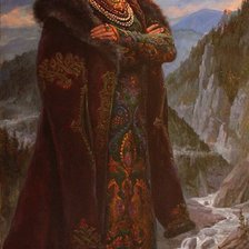 Схема вышивки «ПО МОТИВАМ КАРТИНЫ А.А. ШИШКИНА УРАЛЬСКИЙ СКАЗ.»