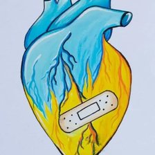 Схема вышивки «Українське серце»