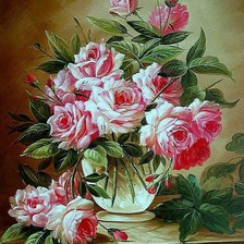 Схема вышивки «Букет роз»