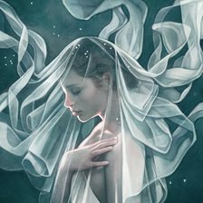 Схема вышивки «Девушка»