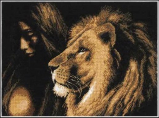 Девушка со Львом - оригинал