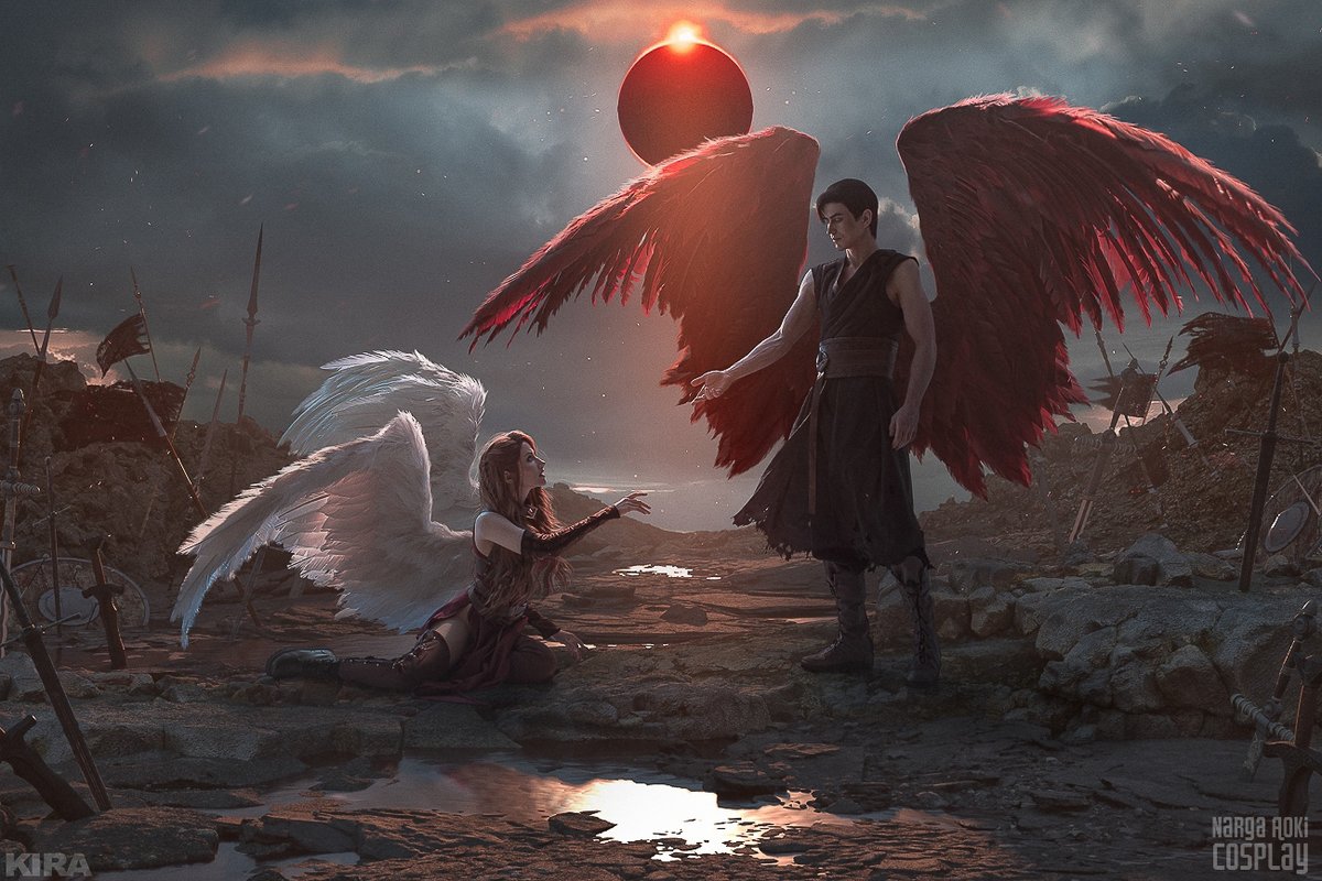 Ангел и демон - мальбонте, битва, клуб романтики, кр, бонт, ангел, вики, демон - оригинал