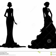 Схема вышивки «Силуэт девушка»