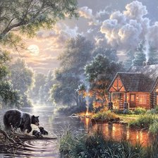 Схема вышивки «Абрахам Хантер»