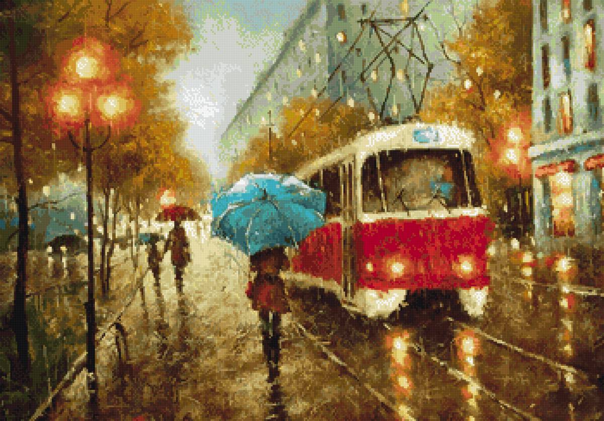 осень, трамвай, пнк - предпросмотр