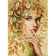 девушка осень