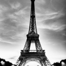 Схема вышивки «эйфелева башня»