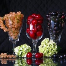 Схема вышивки «Ягоды в бокале»