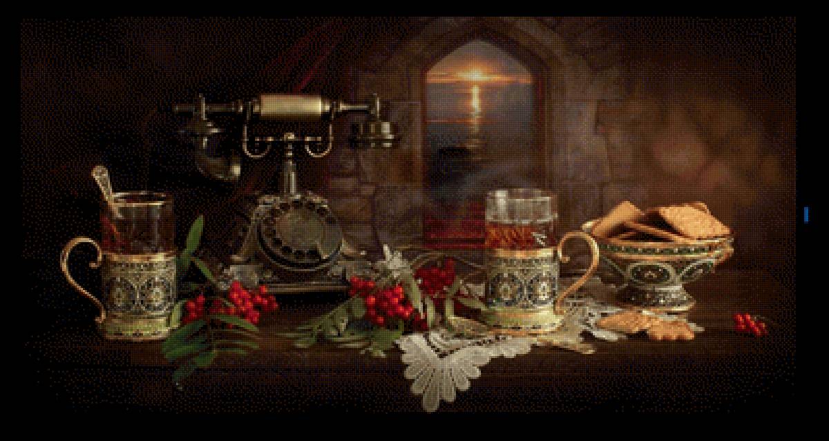 чайный натюрморт - луиза гельтц - предпросмотр