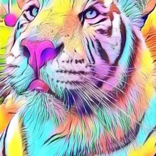 Схема вышивки «Тигр»