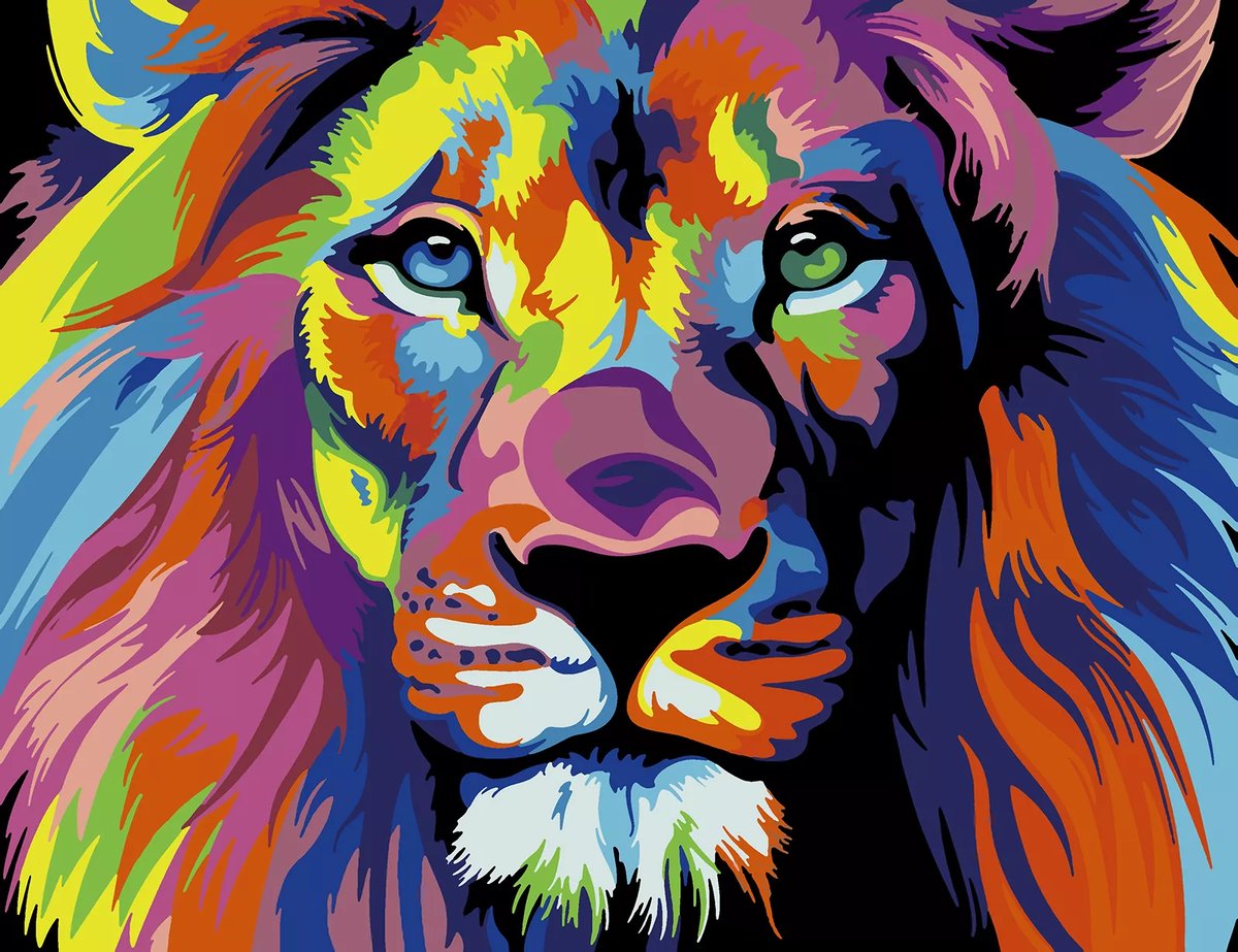 Радужный лев - оригинал