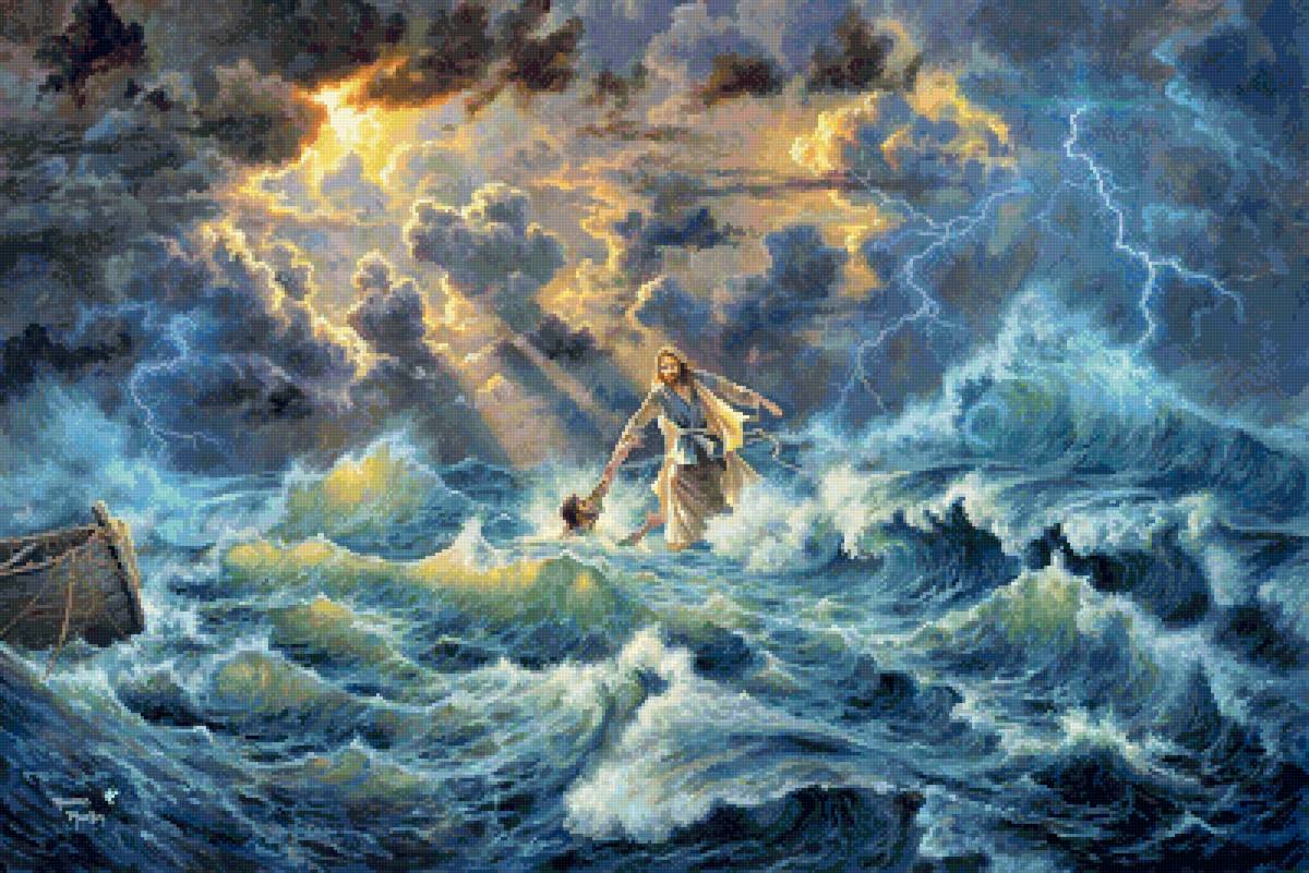 Абрахам Хантер. Jesus. - природа, абрахам хантер, иисус, море, jesus - предпросмотр