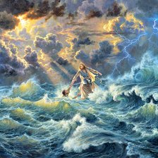 Схема вышивки «Абрахам Хантер. Jesus.»