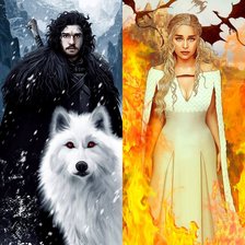 Схема вышивки «Лед и  пламя»