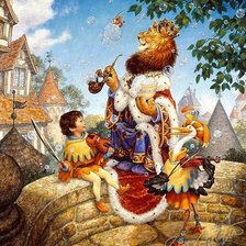 Схема вышивки «Король лев»