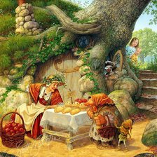 Схема вышивки «Старушка»