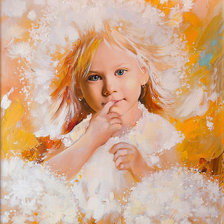 Схема вышивки «Девочка»