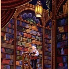 Схема вышивки «Библиотека»