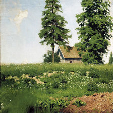 Избушка на лугу. 1880. Исаак Левитан