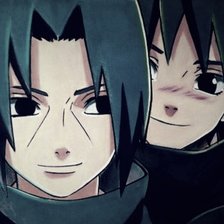 Схема вышивки «Итачи и Саски»