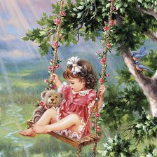 Схема вышивки «Детки»