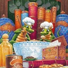 Схема вышивки «DRAGONES REPOSTEROS»