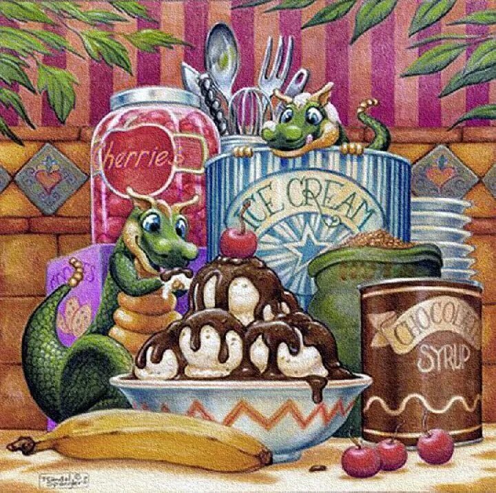 DRAGONES CON HELADOS - оригинал