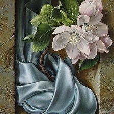 Схема вышивки «камень и цветок»