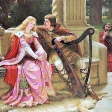 Схема вышивки «Эдмунд Лейтон. Тристан и Изольда.»