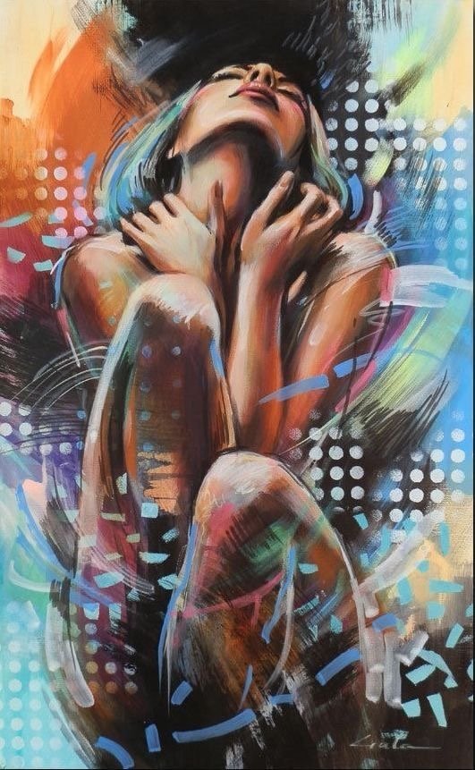 картина-мечты - девушка, картина - оригинал
