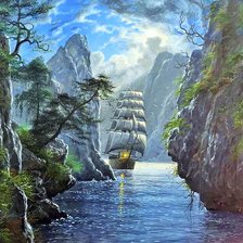 Схема вышивки «Абрахам Хантер»