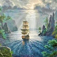 Схема вышивки «Абрахам Хантер»