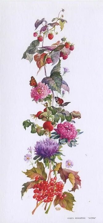 №2560171 - цветы, бабочки, панелька - оригинал