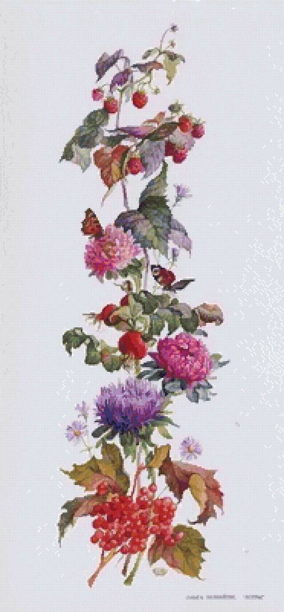 №2560171 - цветы, бабочки, панелька - предпросмотр