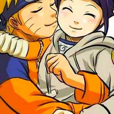 Схема вышивки «Наруто и хината»