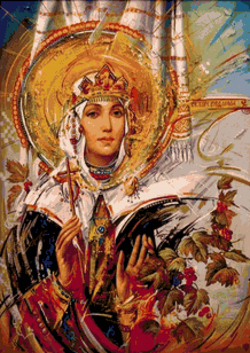 Святая  Людмила - предпросмотр