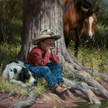 Схема вышивки «Мечтатель»