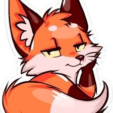 Схема вышивки «Эмоджи"лисенок"»